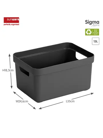 Sigma home - Opbergbox - 13L - 6-delig