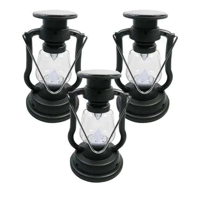 RexTech solar lantaarn Oil - Set van 3