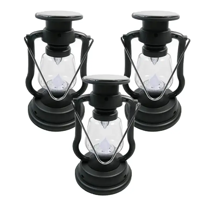 RexTech solar lantaarn Oil - Set van 3