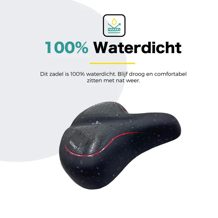 Voltano XXXL Fietszadel – Extra breed