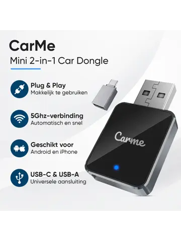 Mini 2-in-1 Dongle V2 - CarPlay & Android Auto