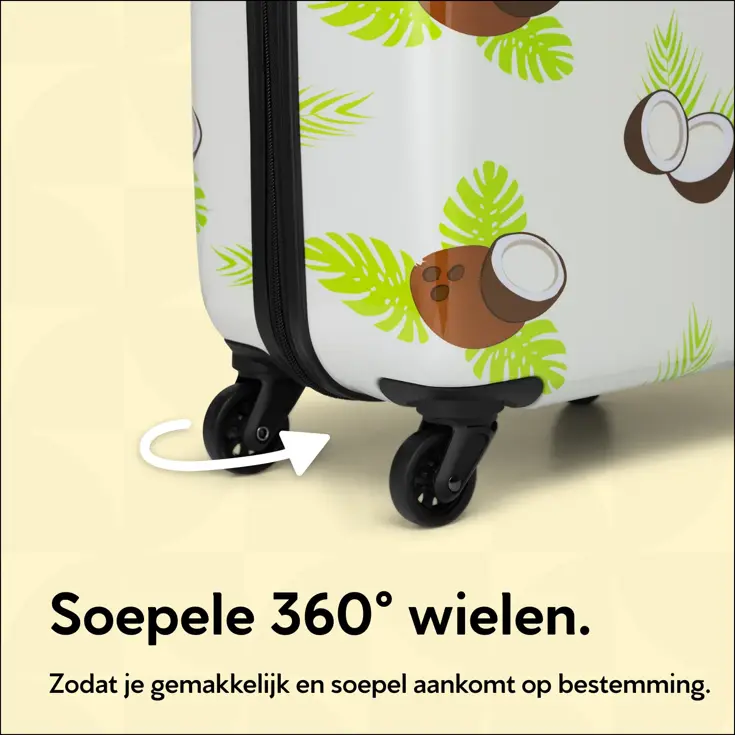 Handbagage Koffer met print - 55cm