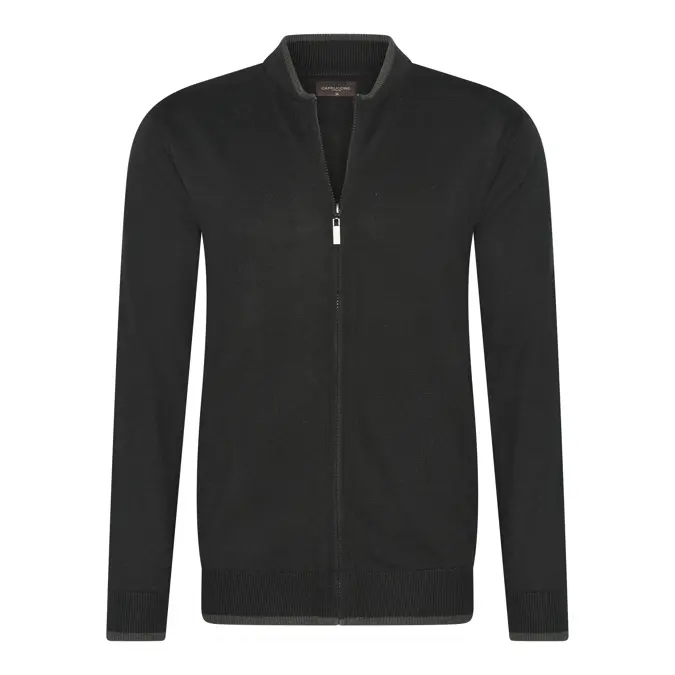 Heren Full Zip Cardigan Cappuccino Italia