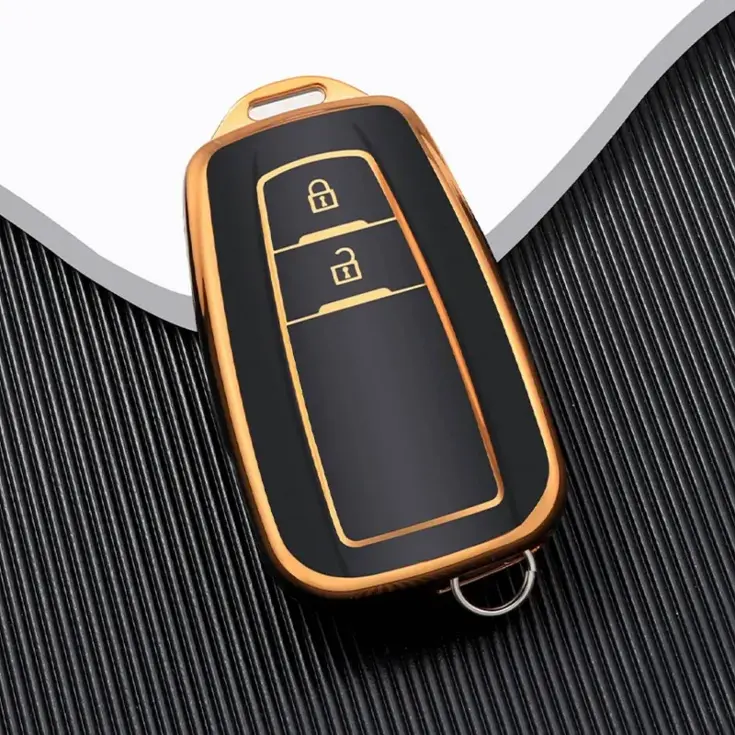 TPU Sleutelhoesje voor Toyota goud B2