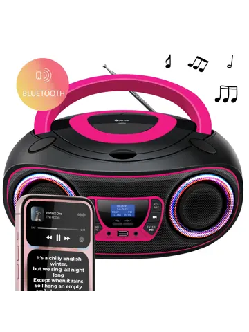 TDB212PINK DAB+/FM Radio Boombox