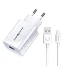 USB-A/USB-C Oplader - 1m - Zwart - USAMS