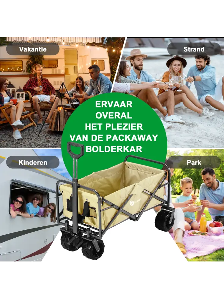 Packaway Opvouwbare Bolderkar 80KG