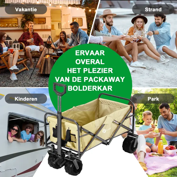 Packaway Opvouwbare Bolderkar 80KG