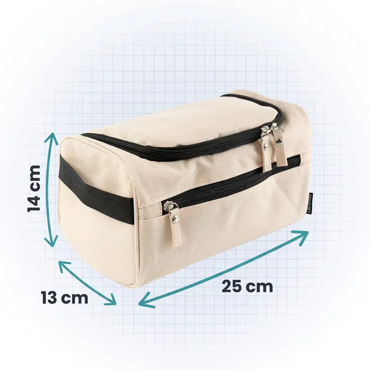 Toilettas met Haak, ruime reis Toilettas 4,5 liter