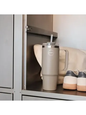 Thermosbeker AYA&IDA Thermocup with staw 885 ml