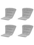 Napels - Tuinstoelkussen Hoge Rug - Set van 4