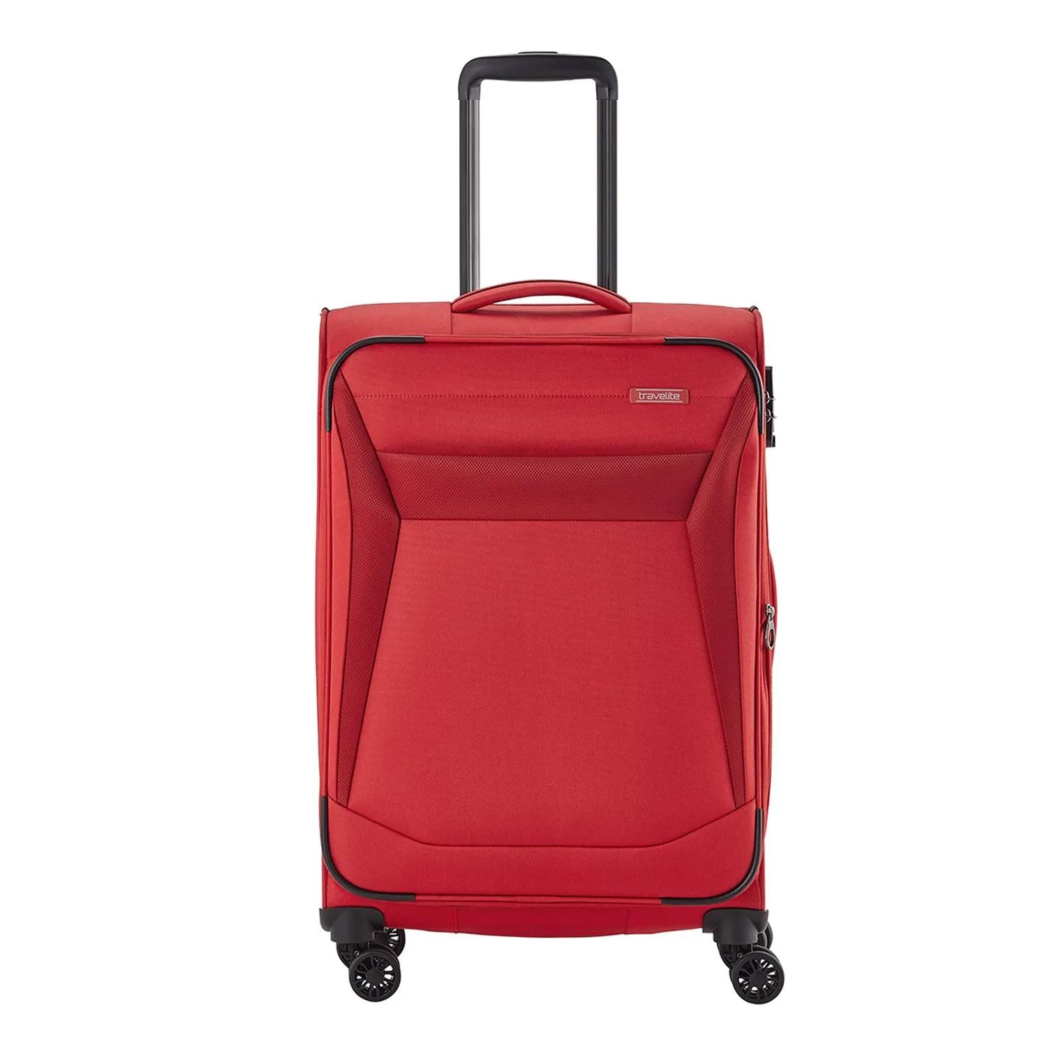 Travelite  Chios 4 Wiel Trolley M red  Rood main product image