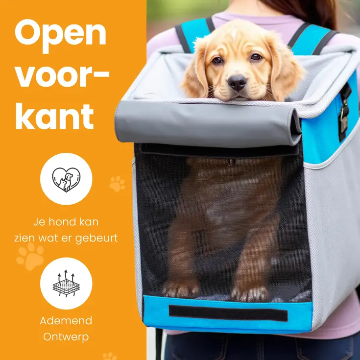 Pawesome 3-in-1 Fietsmand voor honden