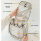 Toilettas met haak – Travel organizer – Grijs
