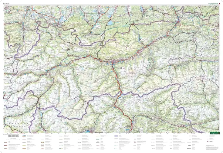 Wegenkaart Tirol