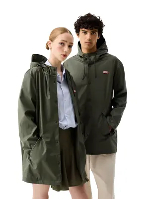 Jo PU Raincoat - Jas - Unisex - Hunter