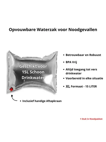 Noodpakket XL met Powerbank-Noodradio-Waterfilter