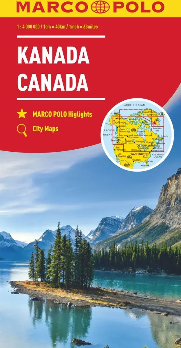 Wegenkaart Canada