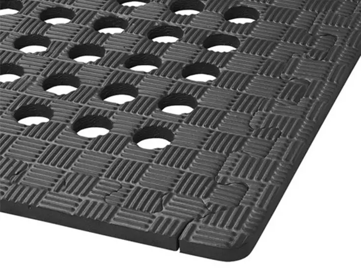 Tenttapijttegels - zwart - 8 stuks