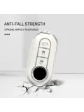 TPU Sleutelhoesje voor Fiat / Abart wit A3