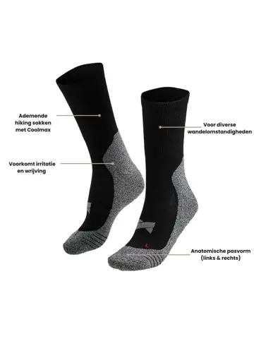 6 paar - Hiking Sokken