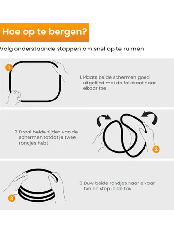 Zonnescherm Auto Zijruit - Set van 2