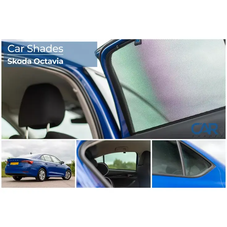 Skoda Octavia IV (NX3) HB 5 deurs 2020- Zonneschermen achterportieren - Car Shades