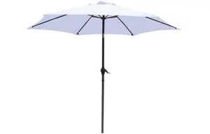 Parasol Luxe 6-ribs - Ø 300cm - wit