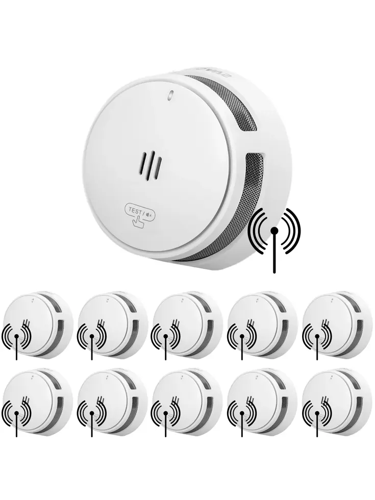 S10-W Koppelbare rookmelder  10-pack