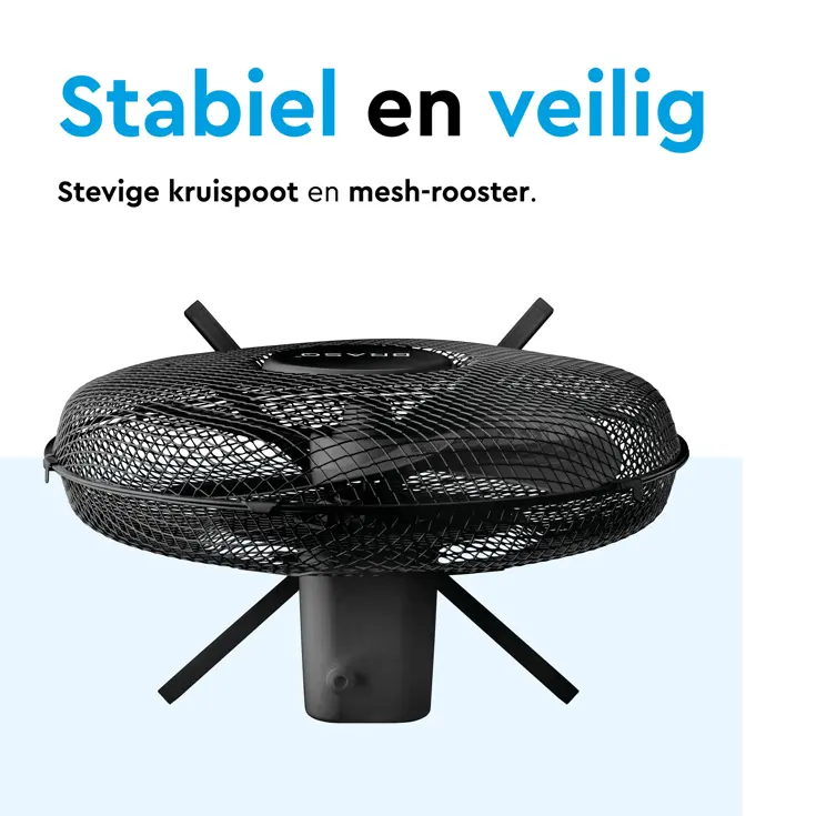 Statiefventilator 40 cm – verstelbaar – 3 standen