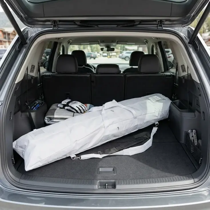 Waterafstotende snowboardtas 180x40x16 cm - Wit