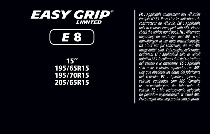 Sneeuwkettingen - Easy Grip - EG-E8