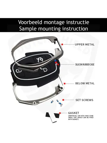 Metalen Sleutelhoesje voor Mercedes grijs A3