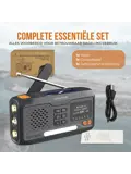 Noodradio Solar Opwindbaar - DAB+/FM - 4500mAh