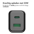 Accezz Wall Charger USB-C en USB - 33 Watt