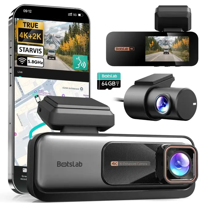 Botslab G980H Pro 4K Wifi GPS 2CH 64gb