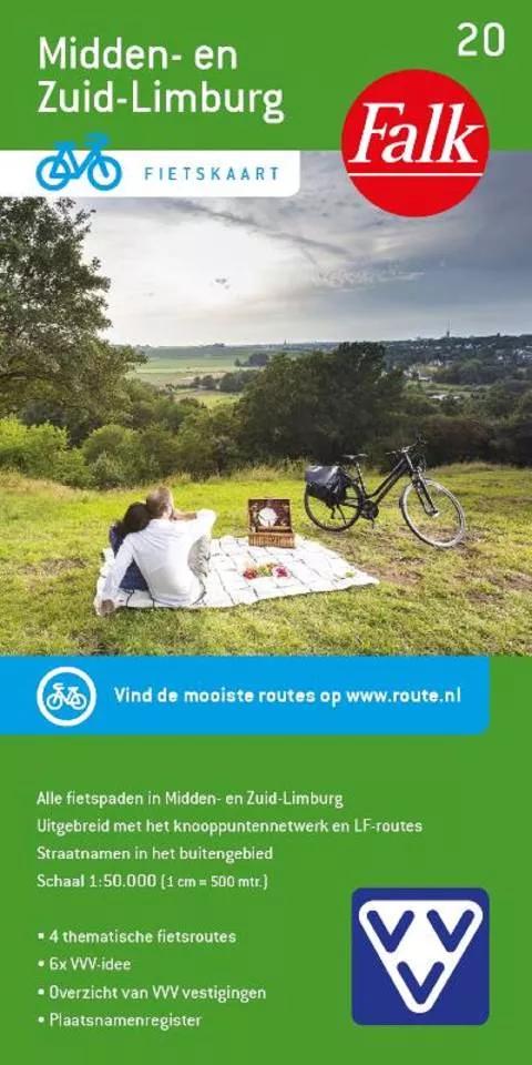 Falk  fietskaart 20 Midden- en Zuid Limburg