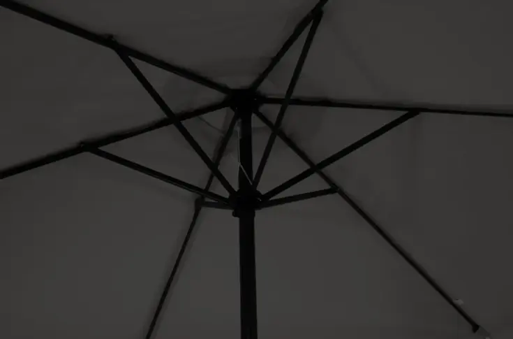 Parasol Grijs Ø3m + Hoes en lichte Voet
