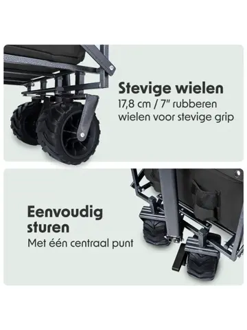 LifeGoods Bolderkar - 80KG - 94L