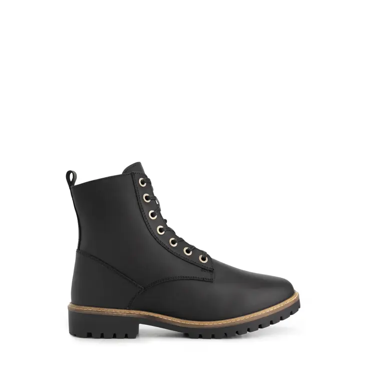 Rykken Heren - Veterboots met rits - Wol gevoerd