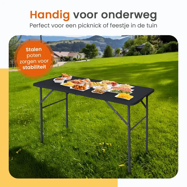 Inklapbare Tafel - Weerbestendig - 122x60x74cm