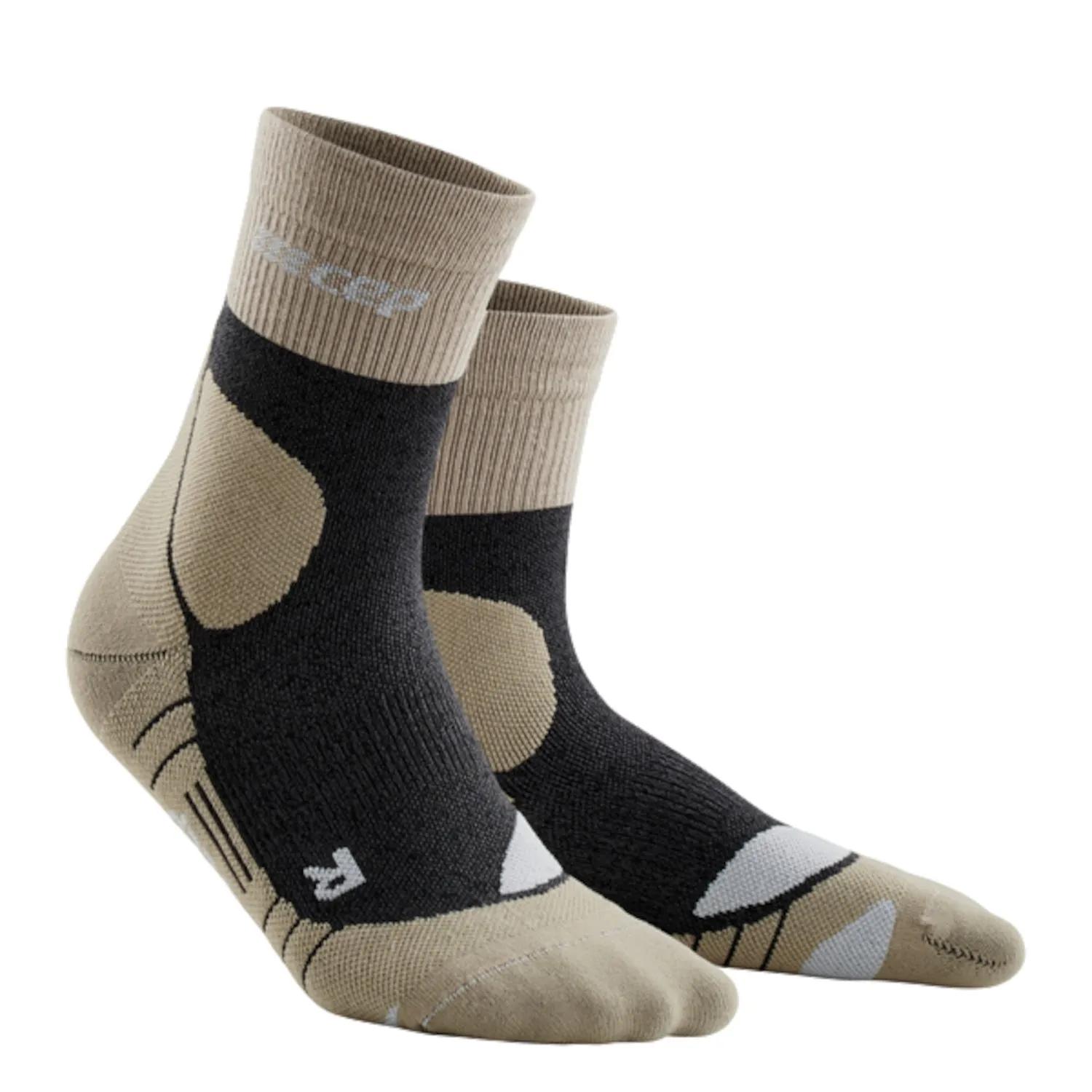 Cep  Hiking Merino Mid-Cut Compressie Heren  Beige