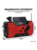 Noodradio® Solar Opwindbaar Met Batterijen