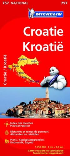 Michelin wegenkaart 757 Kroatie 2023