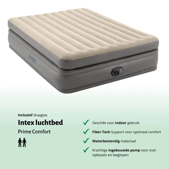 Luchtbed - Intex - 2P - 152x203 + Pomp