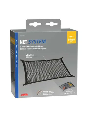 Elastisch bagagenet 80x60 cm
