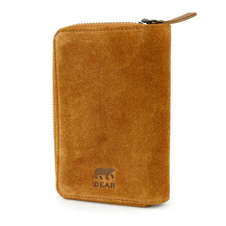 Loet - Suede ritsportemonne - 6 pasjes