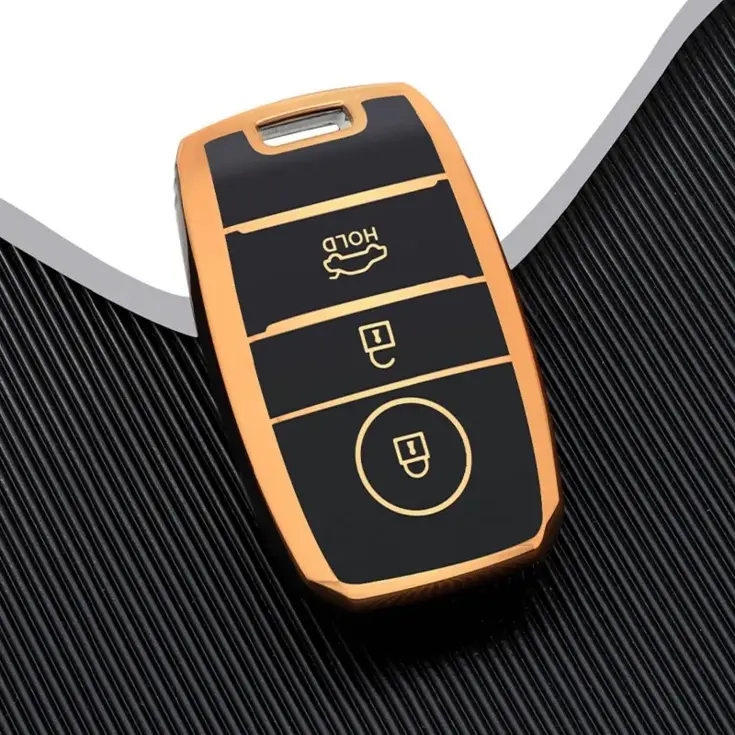TPU Sleutelhoesje voor Kia goud A3