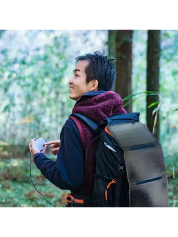 SOP10200 Zwart Draagbaar Zonnepaneel