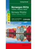 Wegenkaart Noorwegen 2 Midden